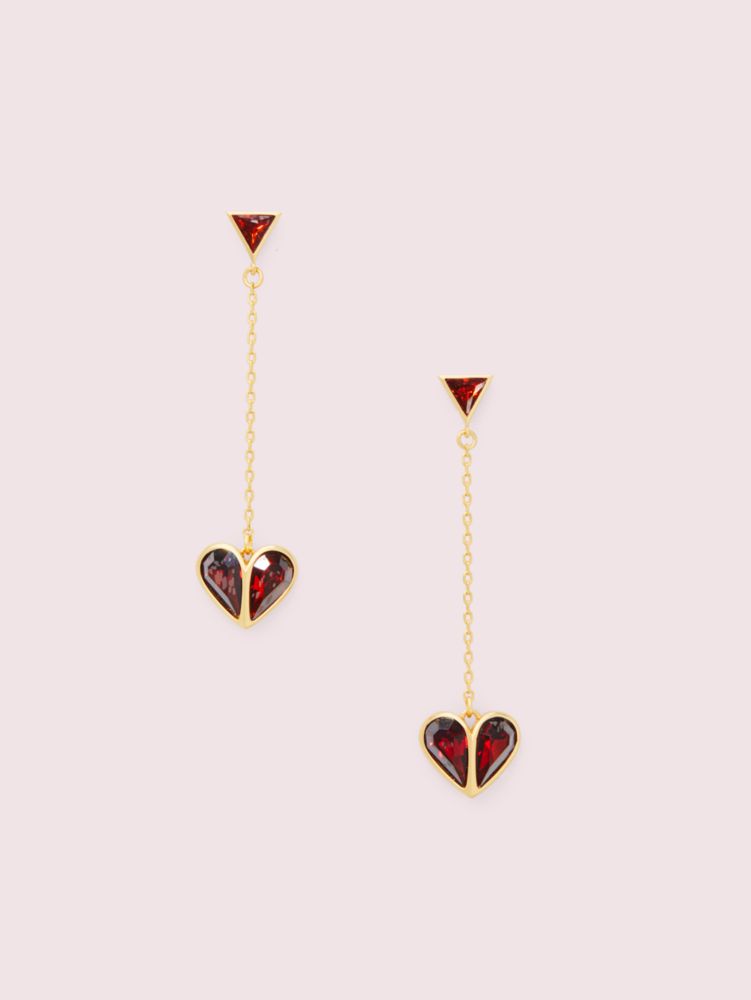 Rock Solid Stone Heart Drop Earrings | Kate Spade
