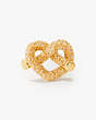 Loves Me Knot Pavé Mini Studs, Clear/Gold, Product