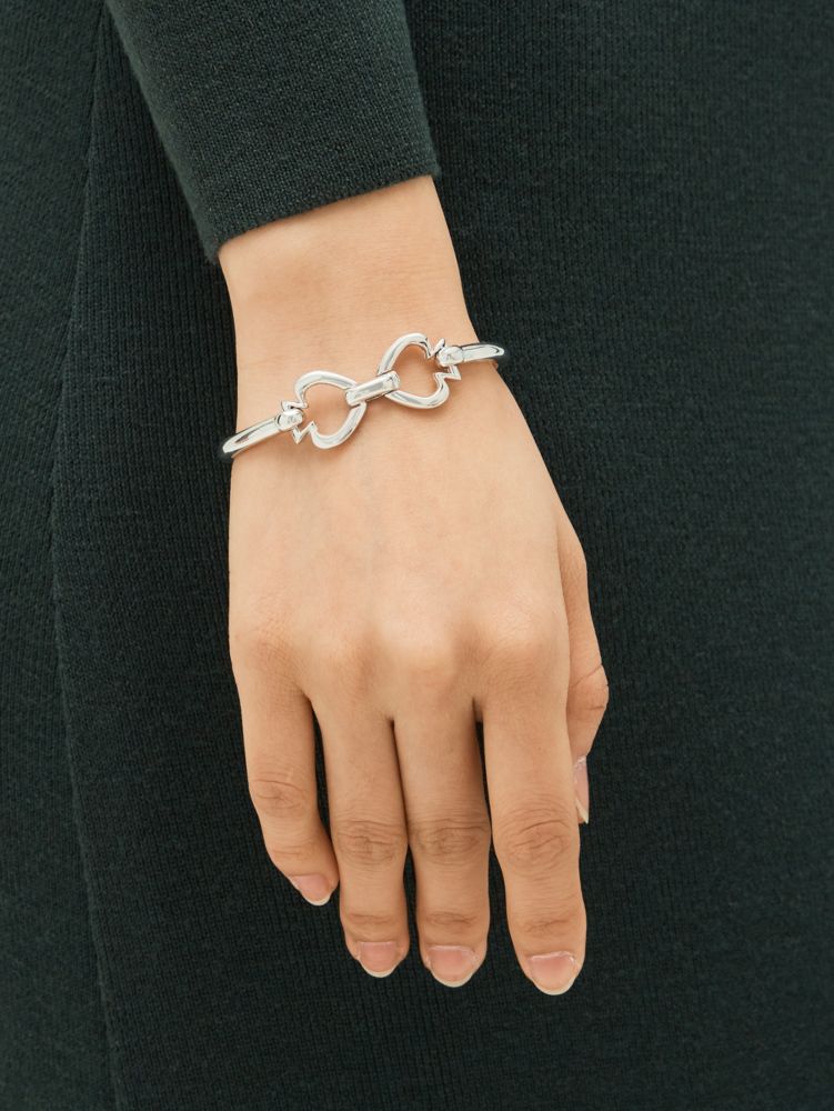 Spade Link Bangle, Silver, Product