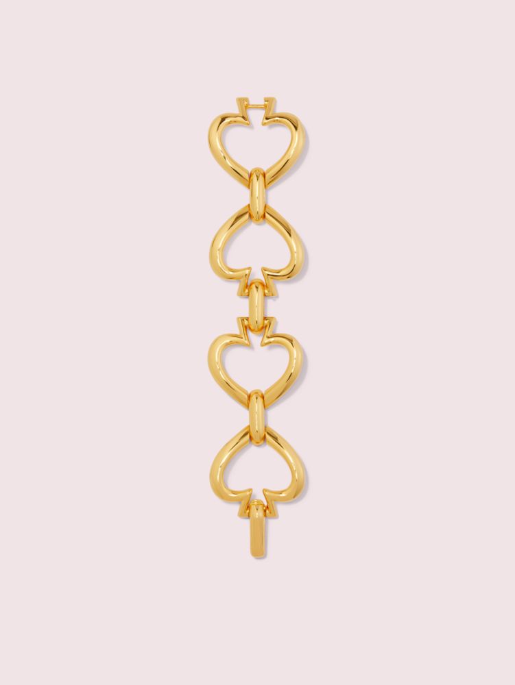 Spade Link Statement Bracelet, Gold, Product