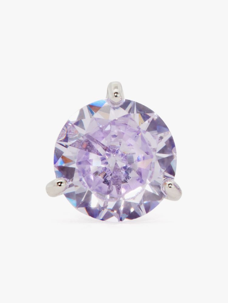 Brilliant Statements Mini Tri-prong Studs, Light Amethyst, Product