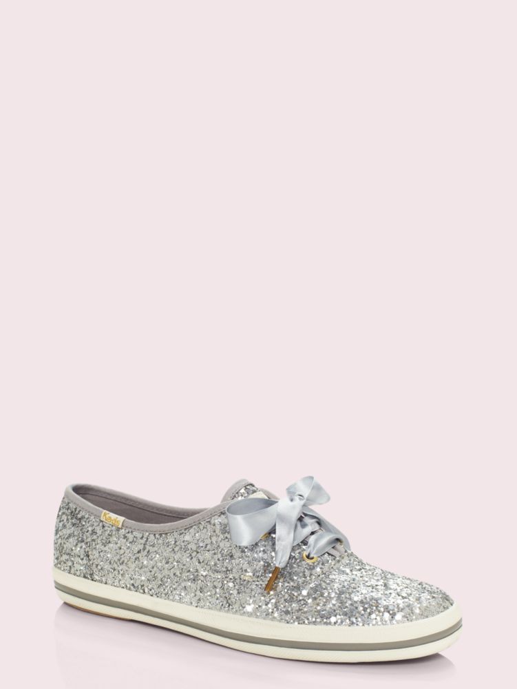 silver glitter keds