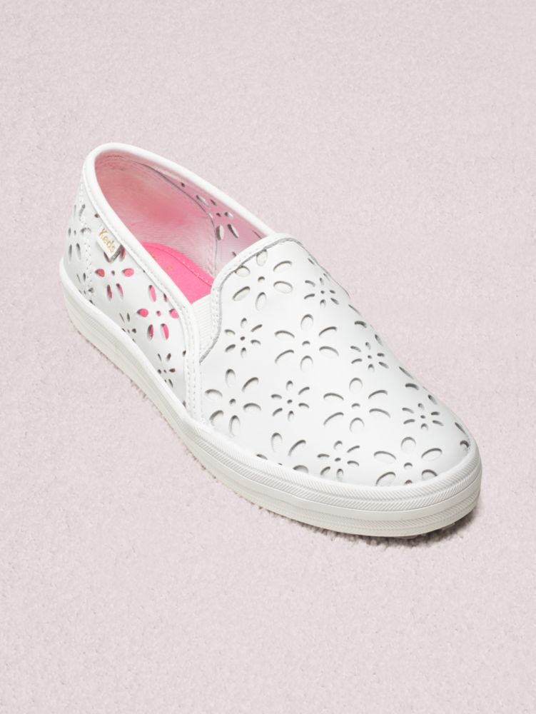 women's keds x kate spade new york double decker perf eyelet leather