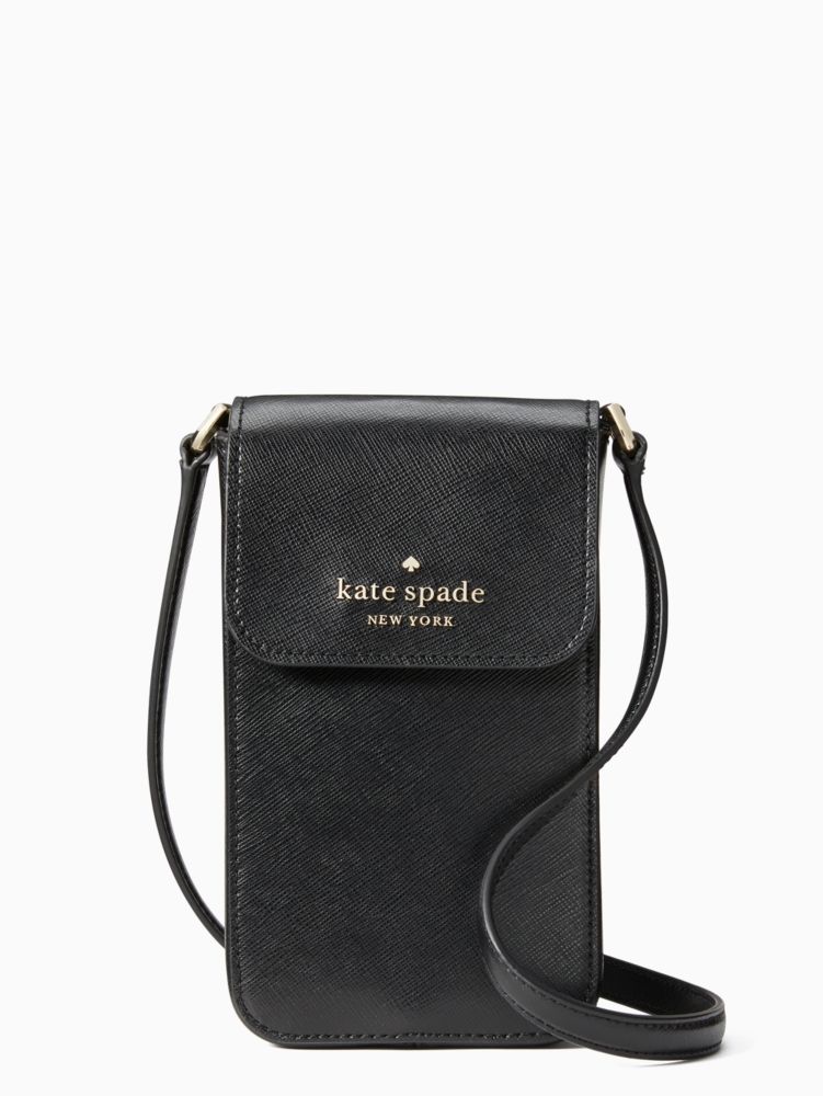 Women's black staci north south flap phone crossbody | Kate Spade New York  UK