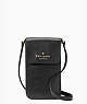 Staci North South Flap Phone Crossbody, Black, ProductTile