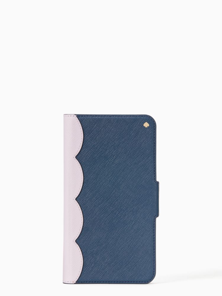 Scallop Colorblock Iphone Xr Folio Case, PLUMOSA, Product