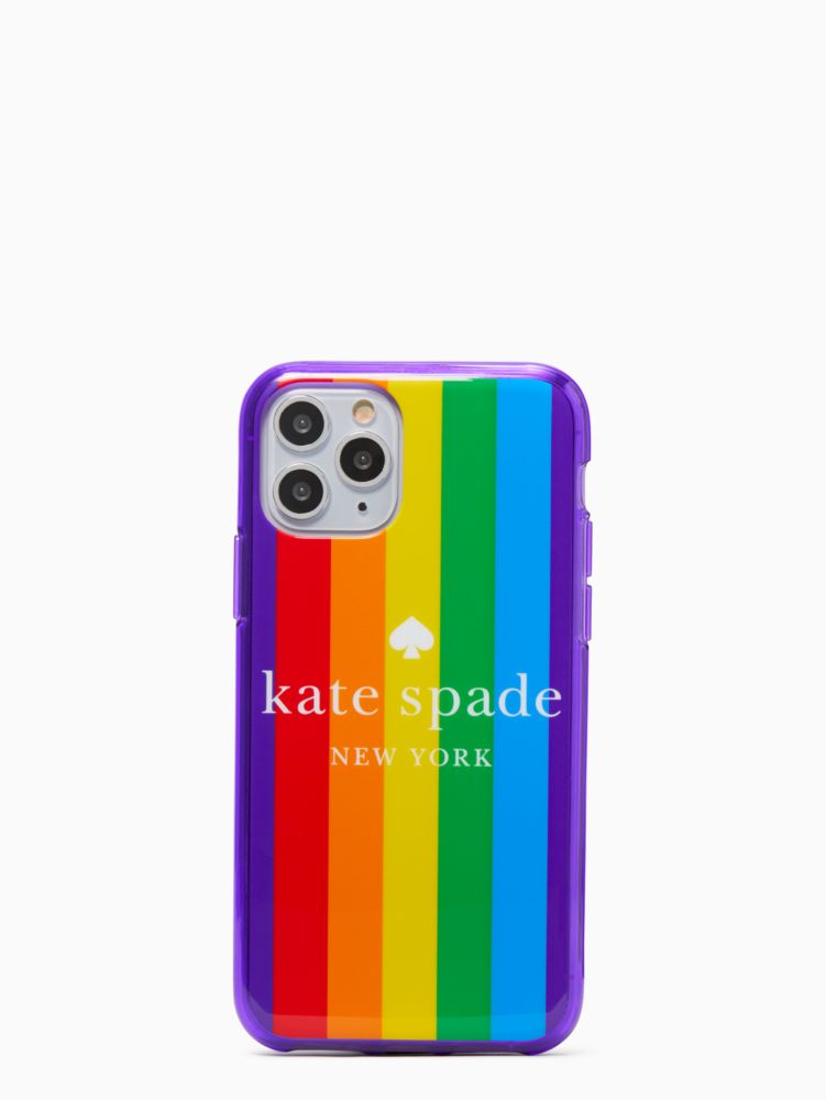 rainbow logo iphone 11 pro case by kate spade new york non-hover view