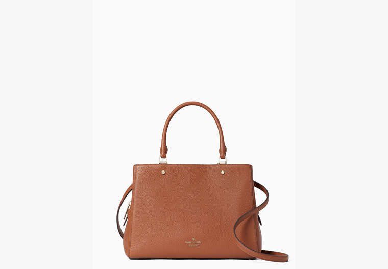 Leila Medium Triple Compartment Satchel, Warm Gingerbread, Product image number 0