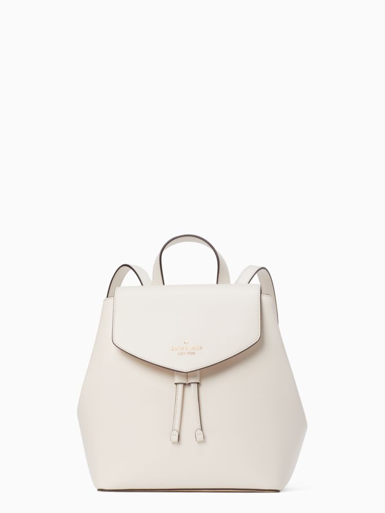 Lizzie Medium Flap Backpack, Parchment, Product image number 0