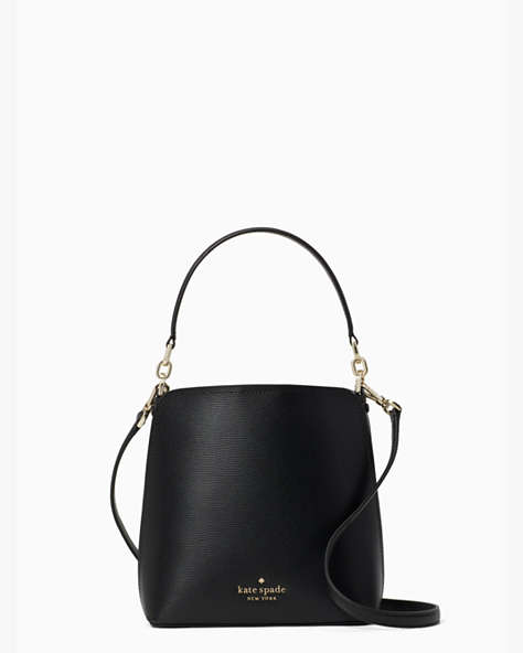 Darcy Small Bucket Shoulder Bag, Black, ProductTile