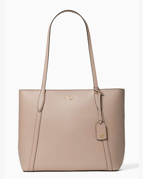 Cara Large Tote, Warm Taupe, ProductTile