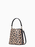 darcy graphic leopard small bucket bag, , s7productThumbnail