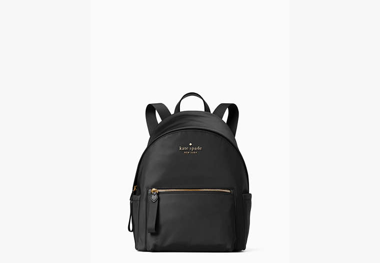Chelsea Nylon Medium Backpack, Black, Product image number 0