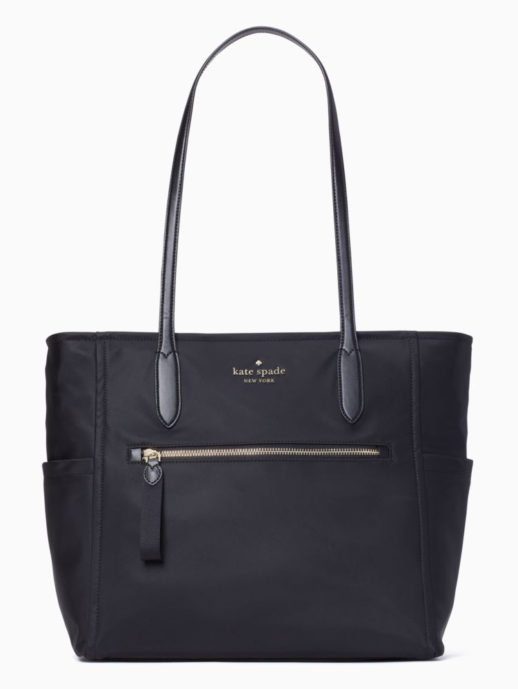 Chelsea Large Tote, Black, ProductTile
