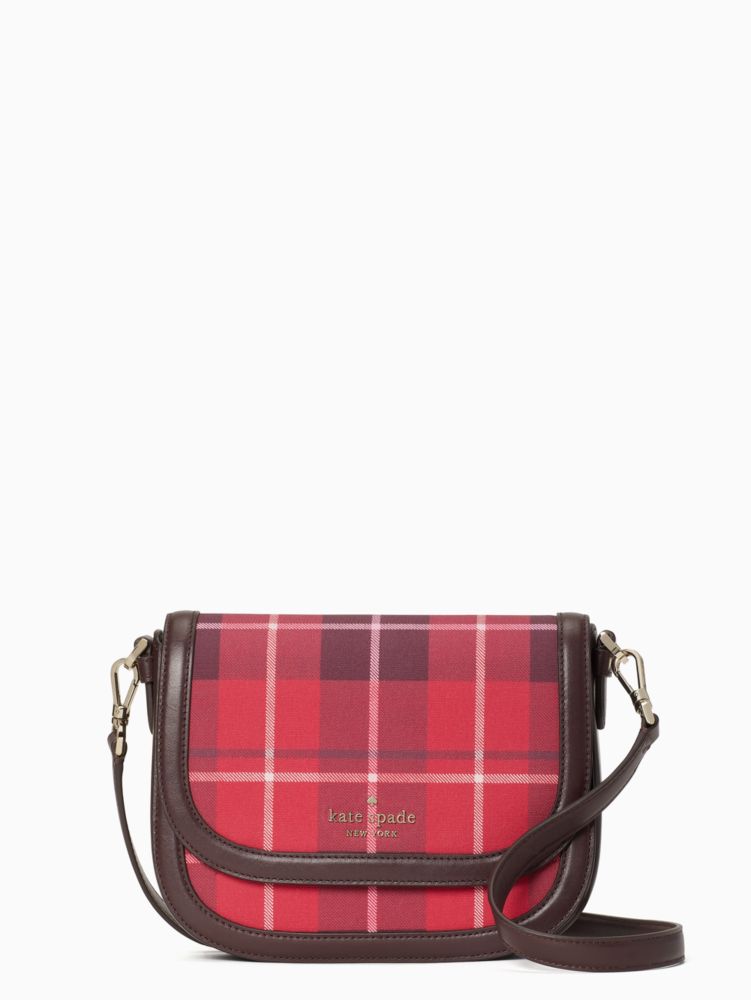 Blake Plaid Saddle Bag | Kate Spade Surprise