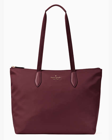 Mel Packable Tote, Deep Berry, ProductTile