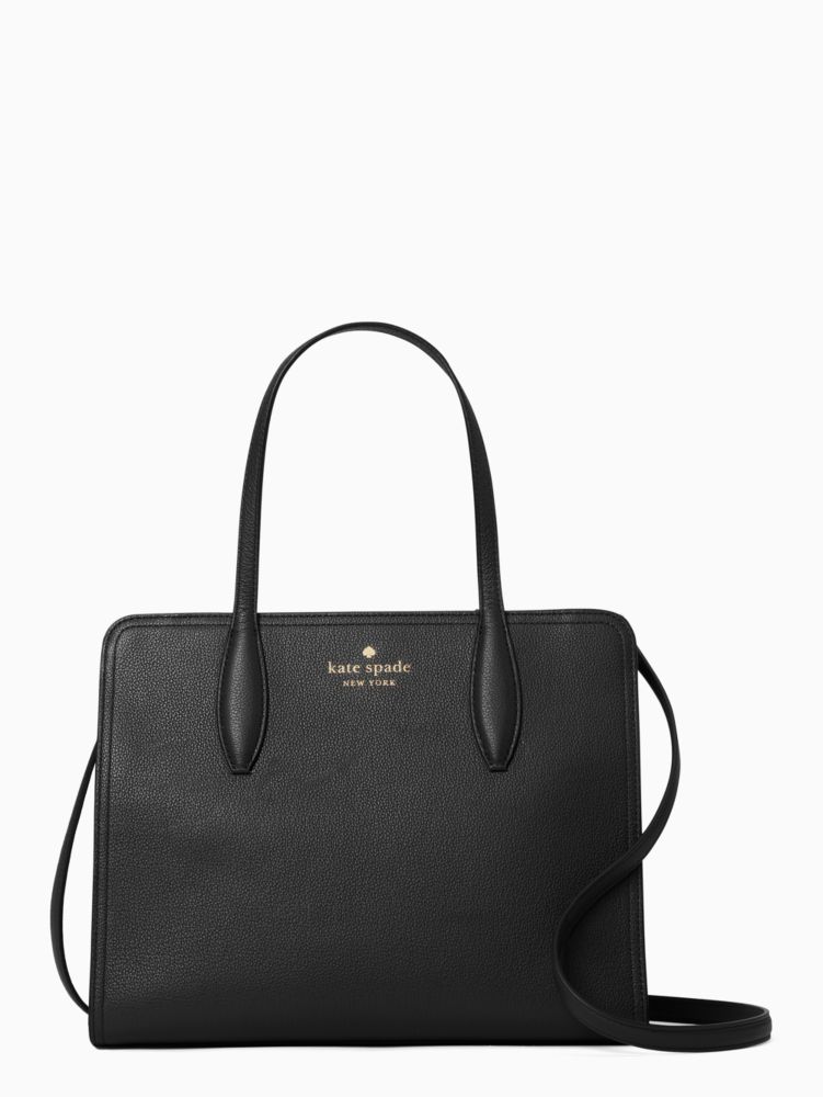 kate spade rowe perf medium top zip satchel