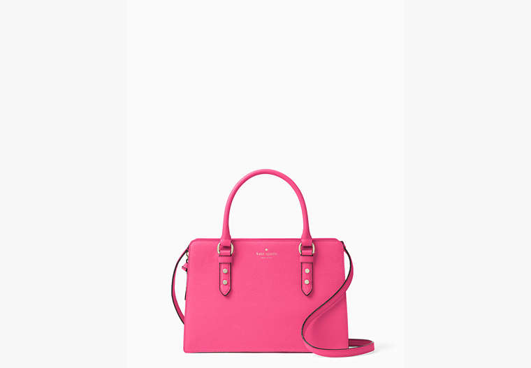 Mulberry Street Lise Satchel, Deep Hibiscus, Product image number 0