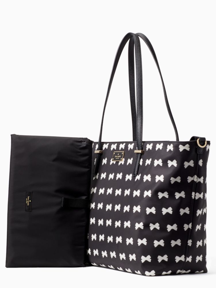 Arriba 54+ imagen kate spade black bow handbag Thptnganamst.edu.vn
