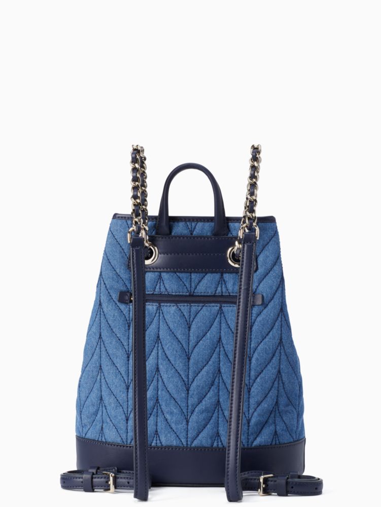 Briar Lane Quilted Denim Bucket Backpack | Kate Spade New York