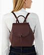 Adel Medium Flap Backpack, Cherrywood, Product
