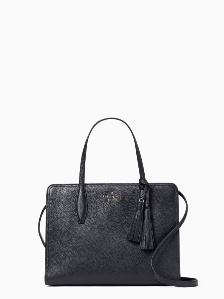 kate spade rowe perf medium top zip satchel