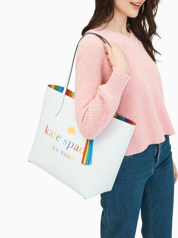 Arch Rainbow Logo Large Reversible Tote | Kate Spade Surprise