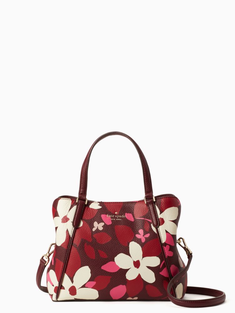 Jackson Forest Floral Medium Triple Compartment Satchel