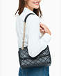 Natalia Medium Flap Shoulder Bag, Black, Product