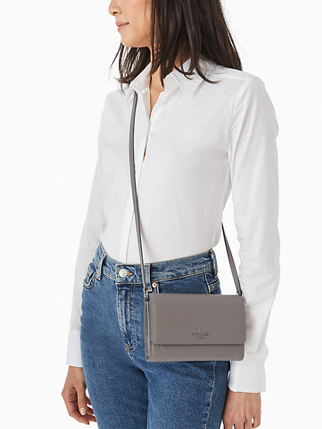 Kate Spade On A String Pebbled Leather Crossbody Harlow Wallet