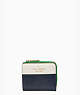 Staci Colorblock Small L-zip Bifold Wallet, Verona Green Multi, ProductTile