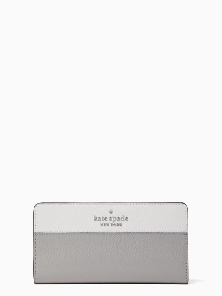 Staci Large Slim Bifold Wallet, Nimbus Grey Multi, ProductTile