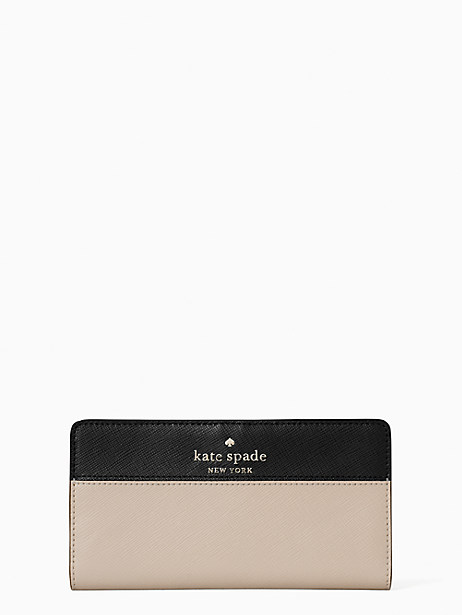 staci colorblock large slim bifold wallet