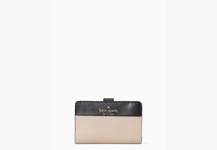 Staci Medium Compact Bifold Wallet, Warm Beige Multi, Product