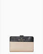 Staci Colorblock Klapp-portemonnaie Aus Saffianleder, Kompakt, Mittelgroß, Warmes Beige Multi, Product