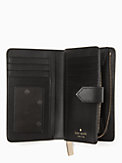 Staci Colorblock Klapp-Portemonnaie aus Saffianleder, kompakt, mittelgroß, , s7productThumbnail