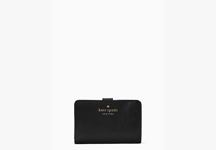 Kate Spade,staci medium compartment bifold wallet,Black image number 0