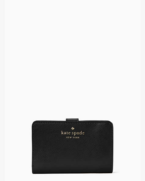 Staci Medium Compartment Bifold Wallet, Black, ProductTile