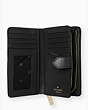 Staci Medium Compartment Bi Fold Wallet, Black, Product