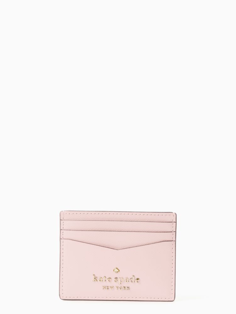 Staci Small Slim Card Holder, Chalk Pink, ProductTile