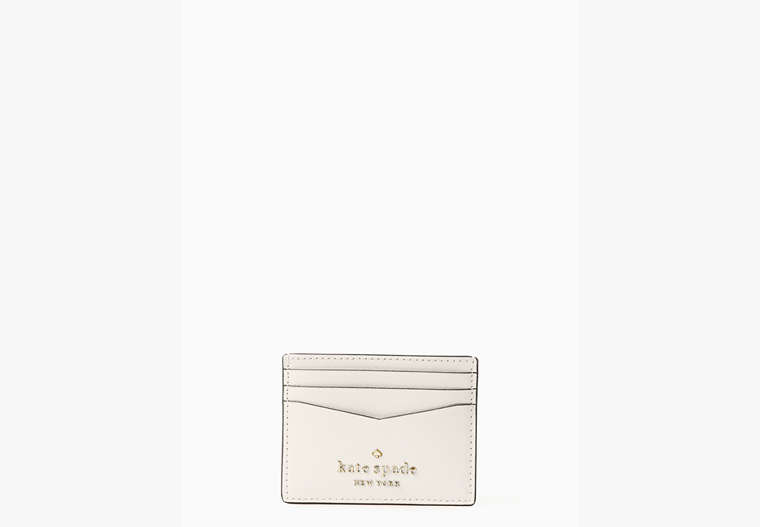 Staci Small Slim Card Holder, Parchment, Product image number 0