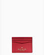 Staci Small Slim Card Holder, Red Currant, Product