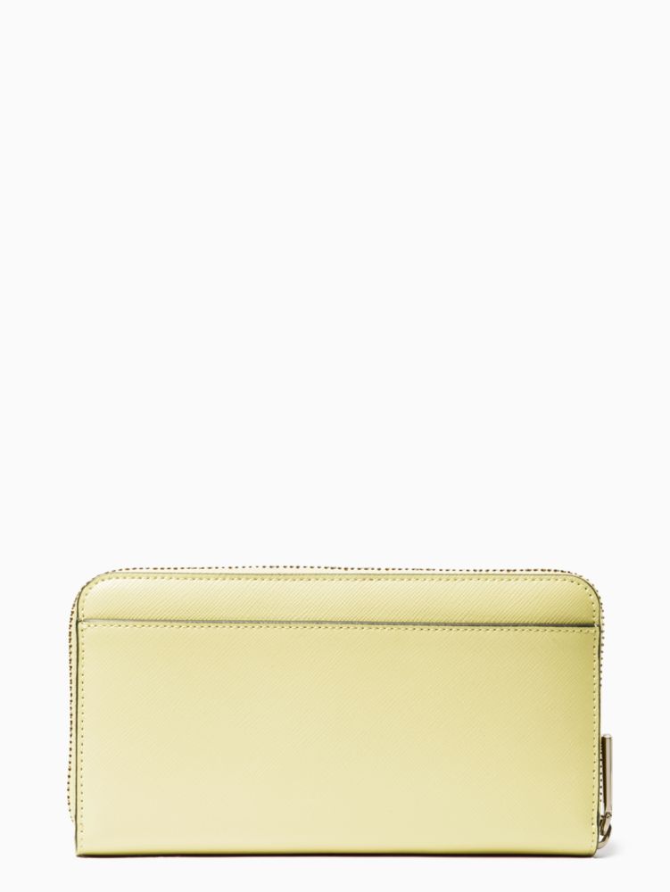 Kate Spade Staci Large Zip Around Continental Wallet White Black