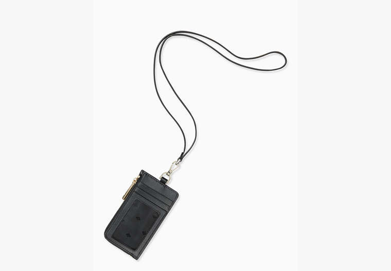 Staci Card Case Lanyard, Black, Product
