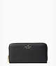 Leila Large Continental Wallet, Black, ProductTile