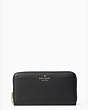 Leila Large Continental Wallet, Black, Product