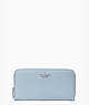 Leila Large Continental Wallet, Dusty Blue, ProductTile