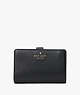 Leila Medium Compartment Bifold Wallet, Black, ProductTile