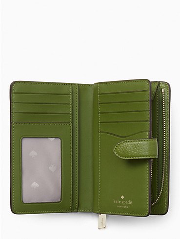 LEILA PEBBLED LEATHER MEDIUM COMPACT BIFOLD WALLET, , rr_productgrid