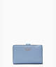 Leila Medium Compartment Bifold Wallet, Dusty Blue, ProductTile
